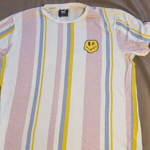 Striped Multicolor Short Sleeve Tee